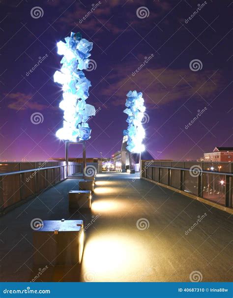 CHIHULY BRIDGE of GLASS. WA, Tacoma Editorial Image - Image of tacoma ...