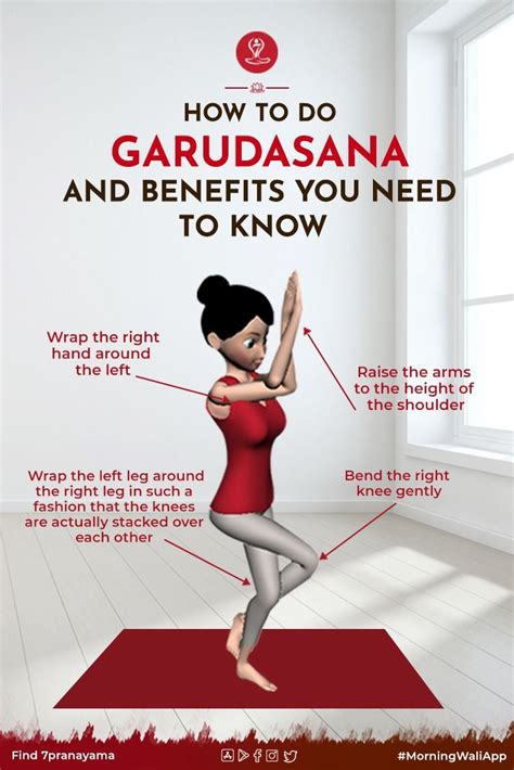 Garudasana (Eagle Pose): How to do, Preparatory, Follow-up , Benefits | Learn yoga poses, Yoga ...