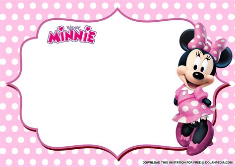 Minnie Mouse Invitation Free Template