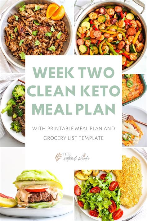 Clean Keto Meal Plan Week Two | Keto meal plan, Clean eating recipes ...