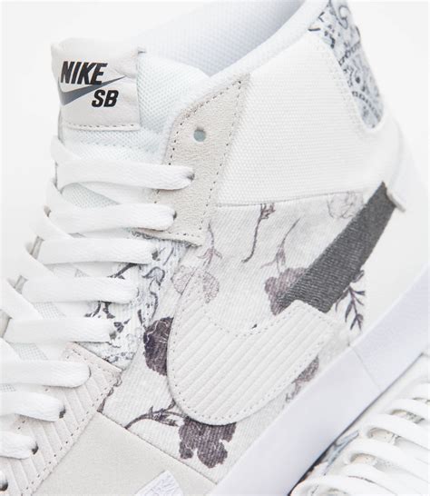 Nike SB Blazer Mid Premium Shoes - White / Smoke Grey - White - Pure P ...