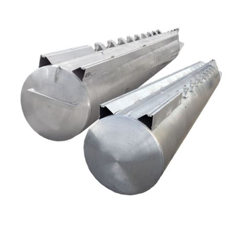 CUSTOM 21 FOOT X 25 INCH ALUMINUM PONTOON BOAT FLOAT LOG TUBES (SET OF 2)