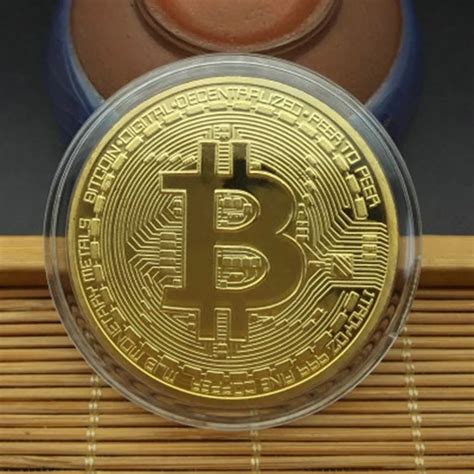 Aliexpress.com : Buy Gold Plated Bitcoin Coin Collectible BitCoin Art Collection Gift Physical ...