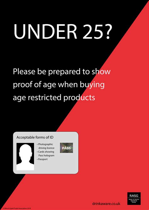 Challenge 25 Poster for Age Restricted Products V2 | Age Check ...