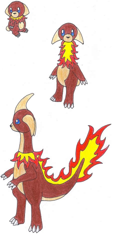 Fake Pokemon Fire starters by Jenicole on DeviantArt