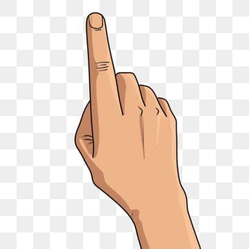 Index Finger PNG Transparent, Raise The Index Finger Gesture Illustration, Finger Clipart, Thumb ...