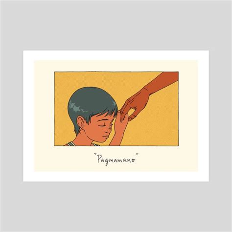 Pagmamano, an art print by Elisa Jaramillo | Art prints, Giclee art print, Cute black wallpaper