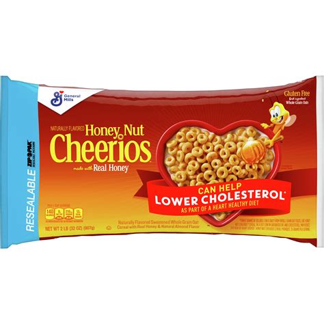 Honey Nut Cheerios, Gluten Free, Cereal with Oats - Walmart.com ...