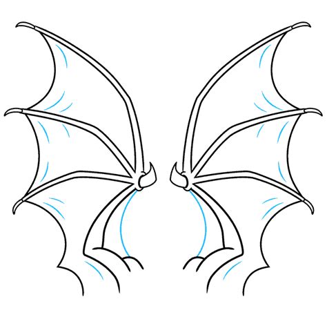 How to Draw Dragon Wings - Really Easy Drawing Tutorial