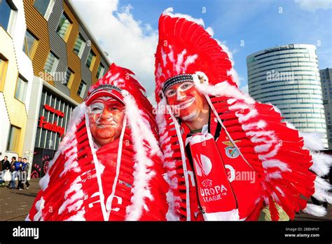 Benfica fans ahead of the UEFA Europa League Final Stock Photo - Alamy