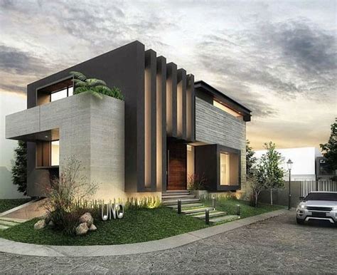 Casa moderna, contemporáneo, textura, arquitectura, volumen, forma ...