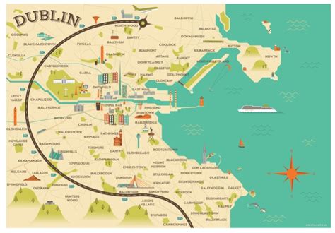 Dublin Irlanda Mapa | Mapa Região