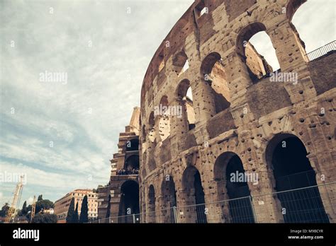 Famous landmark Colosseum in Rome, Italy Stock Photo - Alamy