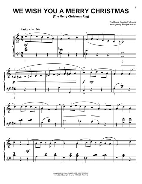 We Wish You A Merry Christmas | Sheet Music Direct