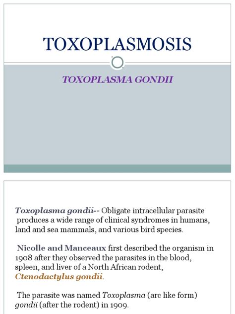 Toxoplasma Gondii | Medicine | Immunology