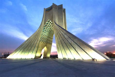 Azadi Tower Located At Azadi Square, In Tehran, Iran Stock Photo ...