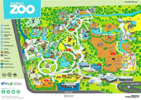 Auckland zoo map - Map of Auckland zoo (New Zealand)