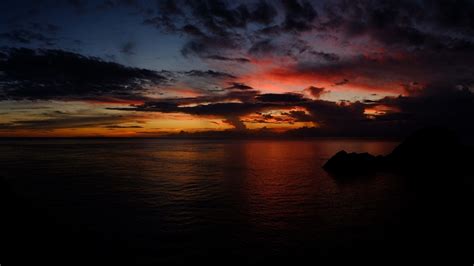 dark sunset hd | 2560x1440 Sunset Clouds & Dark Ocean desktop PC and Mac wallpaper | Sunset ...