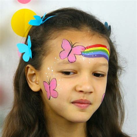 Rainbow Butterfly in 2022 | Rainbow butterfly, Butterfly face paint, Butterfly face