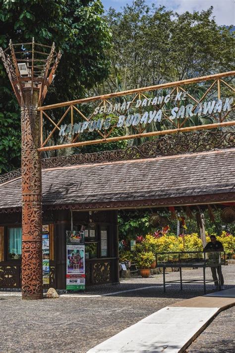 Entrance To Sarawak Cultural Village, Kuching Editorial Photo - Image ...