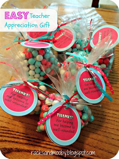 RACKS and Mooby: Inexpensive and Easy Teacher Appreciation Gifts | Teacher appreciation gifts ...