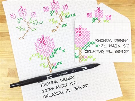 How to Create Happy Mail Envelopes 3 Ways - Tombow USA Blog