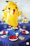 Pokemon Party Ideas - Dining Table + DIY Pokemon Pokeball Plates - Soiree Event Design