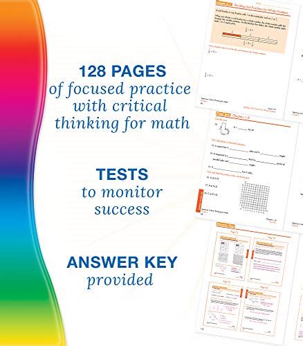 Spectrum 5th Grade Critical Thinking Math Workbooks, Geometry, Fractions and Decimals, Algebra 1 ...