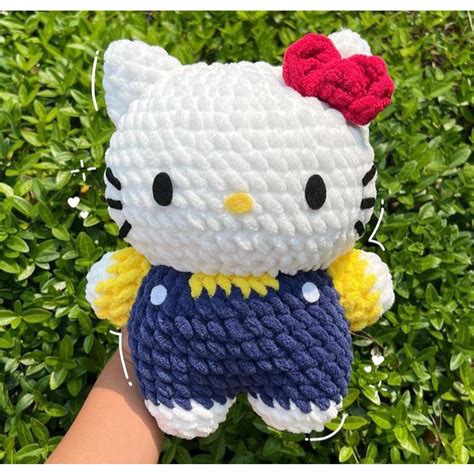 Jual PREORDER CROCHET DOLL HELLO KITTY PLUSHIE AMIGURUMI BONEKA RAJUT LUCU | Shopee Indonesia