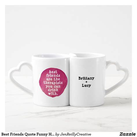 Best Friends Quote Funny Humor Matching Coffee Mug Set | Zazzle.com ...