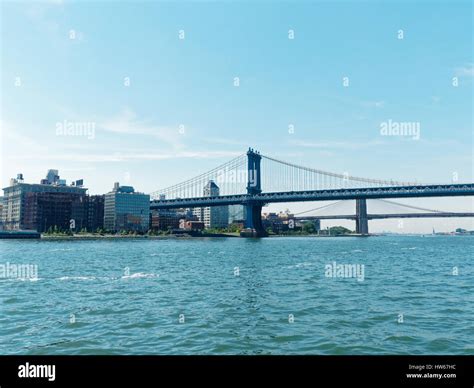 New York City skyline form the harbor Stock Photo - Alamy