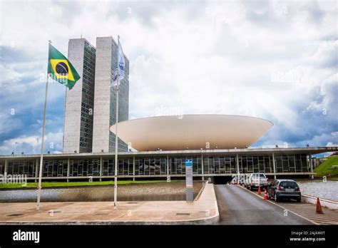 Brazilian National Congress building in Brasilia, capital of Brazil ...