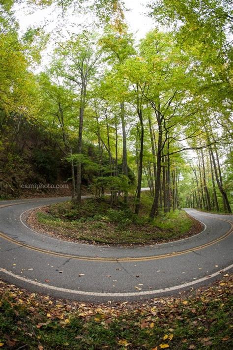 A switchback on Pisgah Highway (NC-151) in Candler, North Carolina ...