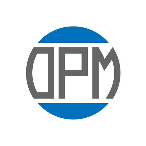 OPM letter logo design on white background. OPM creative initials ...