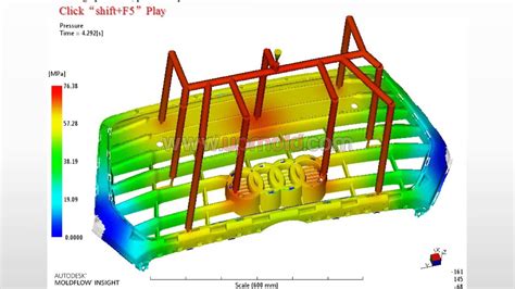 Autodesk Moldflow Analysis Report for automotive grid plastic injection ...