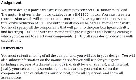 Solved You must design a power transmission system to | Chegg.com