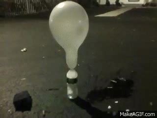 Dry Ice Balloon Explosion (Very Loud Bang) on Make a GIF