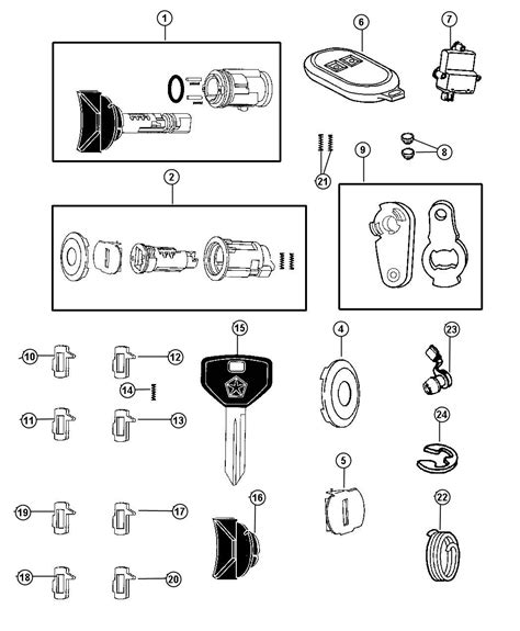 05018702AA - MOPAR Cylinder. Ignition lock | Factory Chrysler Parts, Bartow FL