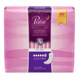 Poise Overnight Pads