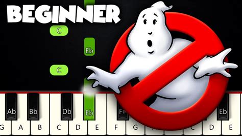 Ghostbusters! Theme Song | BEGINNER PIANO TUTORIAL + SHEET MUSIC by Betacustic Chords - Chordify