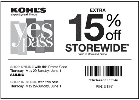 Kohl's Printable Store Coupons: 15% Off | Your Retail Helper