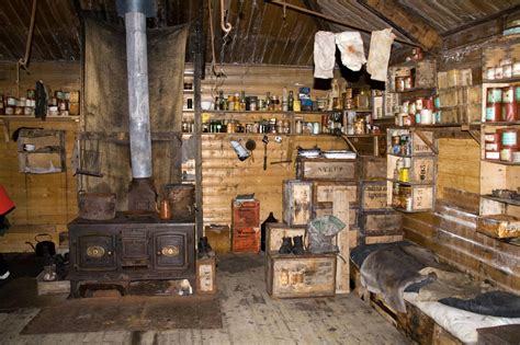 Interior of Shackleton's Hut, Antarctica from 1908