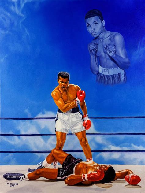 From The Dream To The Greatest Muhammad Ali Painting by Michael Bridges | Saatchi Art