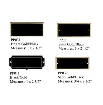 Engraved Replacement Name Plates for -RS Perpetual Plaques