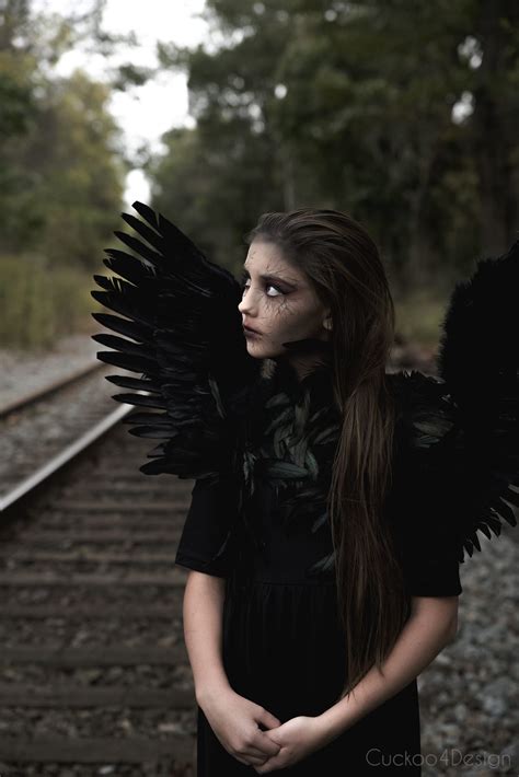 Easy Dark Angel Costume and Make-up - Cuckoo4Design