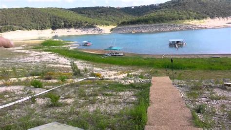 Lake Travis water level low may 2013 - YouTube