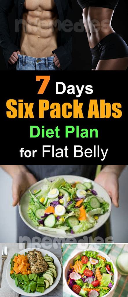 Easy Six Pack Abs Diet Seven Days Plan for Flat Stomach | Six pack abs ...