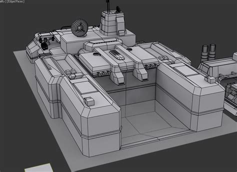 Halo Wars UNSC ONI Base — polycount