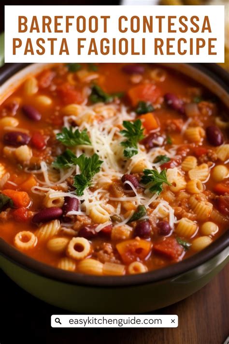 Barefoot Contessa Pasta Fagioli Recipe - Easy Kitchen Guide