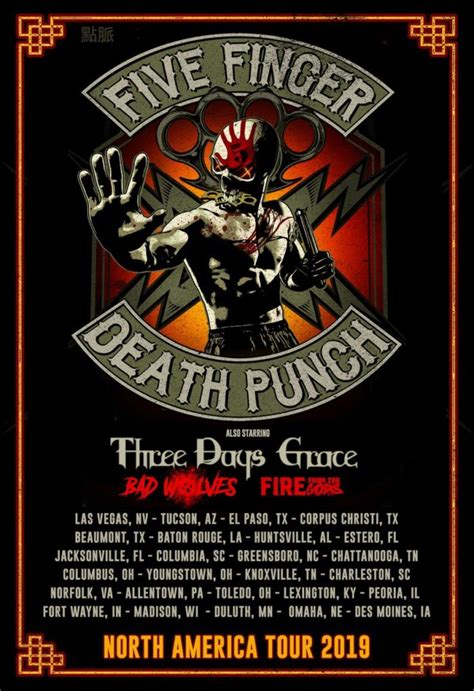 Five Finger Death Punch Announce Fall North American Tour - The Rock ...